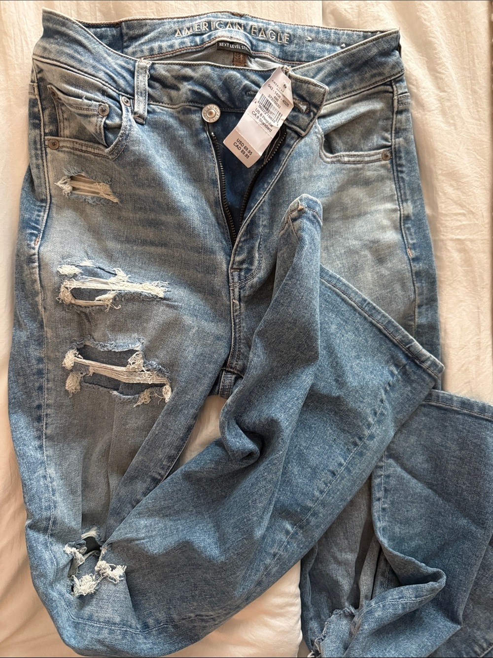 American eagle Distressed Flare Women’s Jeans - Light Blue